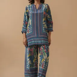 Sangria Printed Tunic With Trousers Co-Ords-picture-57
