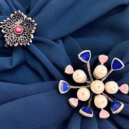 Anouk Women German Silver Pearls Finger Ring-image-46