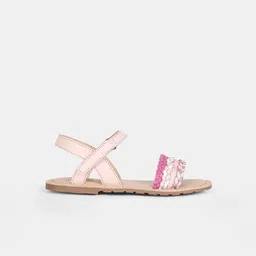 Aria Nica Girls Open Toe Flats-44