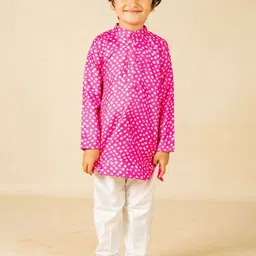 Jilmil Boys Geometric Printed Kurta with Pyjama-13