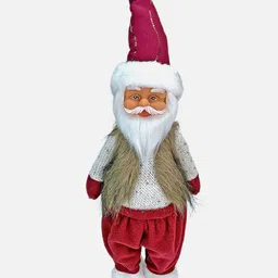 Little Surprise Box LLP Cream-Coloured & Maroon Self Standing Santa Christmas Decor-image-67