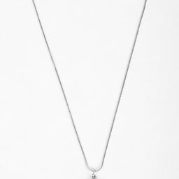 Sangria Stone Studded Heart Shape Pendant With Chain-44
