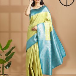 Kalyan Silks Woven Design Zari Saree-image-67