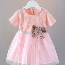 YK Girls Fit & Flare Cotton Dress-image-65