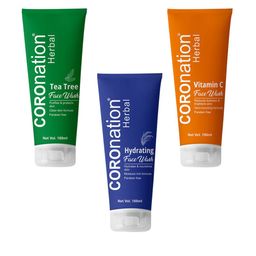 COROnation Herbal Set Of 3 Tea Tree Vitamin C & Hydrating Face Wash - 100 ml Each-19