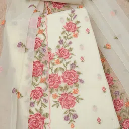 Soch Women Floral Unstitched Dress Material-image-23