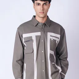HOP HEAD Men Striped Lightweight Tailored Jacket-2