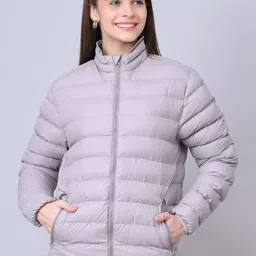 HOUSE OF VEDAS Women Lightweight Outdoor Bomber Jacket-image-17
