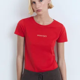 MANGO Women Pure Cotton T-shirt-image-65