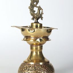 Exotic India  Brass Beautiful Peacock Deepak-image-81