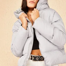 BIANCO LUCCI Hooded Puffer Jacket-93