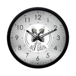 RANDOM Black & Grey Printed Contemporary Wall Clock-20