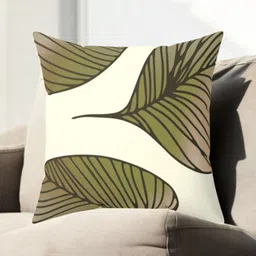 LUSHLYF White & Green Floral Velvet Square Cushion Covers-image-45