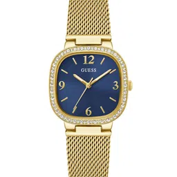 GUESS Women Embellished Stainless Steel Bracelet Style Straps Analogue Watch GW0354L6-picture-9