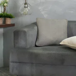 MASPAR Solid Cotton Square Cushion Cover For Sofa Bedroom Living Room Chair- 30X30 CM-image-44