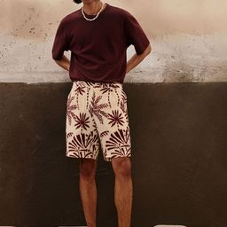 H&M Relaxed Fit Patterned Shorts-image-84