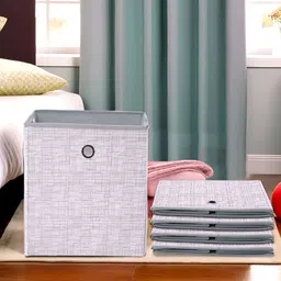 Aura Grey 5 Pieces Printed Drawer Organisers-5