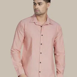 DIVISIVE Men Solid Spread Collar Cotton Casual Shirt-picture-7