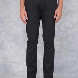 Crimsoune Club Men Cotton Solid Smart Slim Fit Chinos Trousers-image-95
