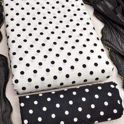 Moda Rapido Women Polka Dot Printed Unstitched Dress Material-picture-21