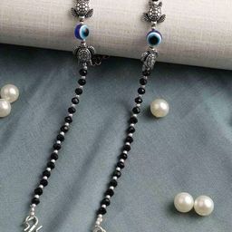 HIGH TRENDZ Silver-Plated Beaded Anklets-47