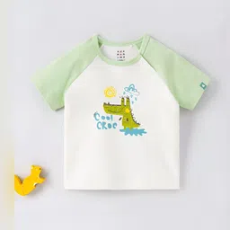 Ed-a-Mamma Baby Boys Printed Drop-Shoulder Sleeves Bio Finish T-shirt-picture-50