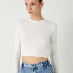 Koton Women Crop Pullover-image-71