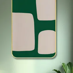 Aura Green & Off White Abstract Wooden Wall Art-6