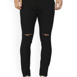 SZN Men Classic Slim Fit Mid-Rise Slash Knee Stretchable Jeans-picture-24