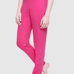 PROTEENS Women Pure Cotton Mid Rise Lounge Pants-picture-22