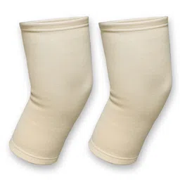 Kuber Industries 2-Pcs Cotton 4-Way Compression Joint Pain Knee Caps-34