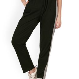 Fashionable Women Cotton Mid-Rise Sports Track Pants-image-73