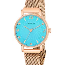 CRESTELLO Women Dial & Straps Analogue Watch CR-RG146-BLU-26