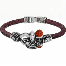 Divine souvenirs Unisex Brass-Plated Wraparound Bracelet-15