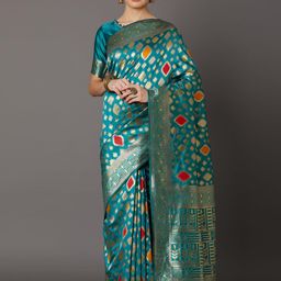 KALINI Zari Bhagalpuri Saree-image-91