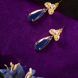 Anouk Teardrop Shaped Drop Earrings-5