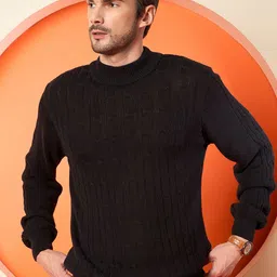 Club York Men Ribbed Pullover High Neck Sweater-picture-10