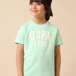 u.s. polo assn. kids Uspa Kids Boys Pure Cotton Brand Printed T-shirt-picture-31