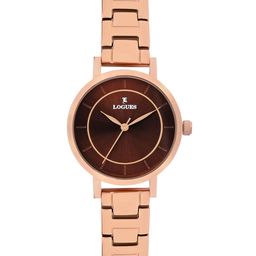 L LOGUES Women Brass Dial & Bracelet Style Straps Analogue Watch L E-796 WM-05-image-90