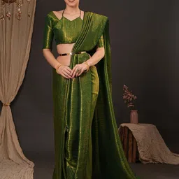 Anouk Woven Design Zari Silk Blend Kanjeevaram Saree-14