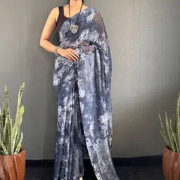 KALINI Georgette Tie Dye Ready to Wear Saree-picture-56