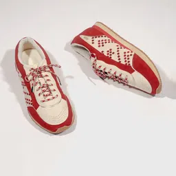 GULLY LABS Women Woven Design Suede Driving Shoes-image-93