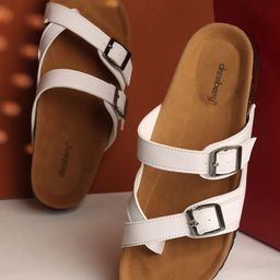 DressBerry Women Open Toe Flats with Buckles-image-86