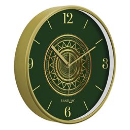 RANDOM Yellow & Green Printed Round Contemporary Wall Clock image 3
