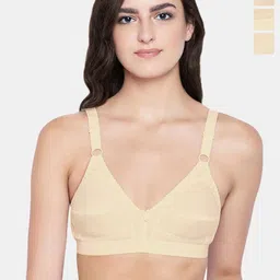 Bodycare Pack Of 3 Full Coverage Cut and Sew Anti Bacterial Non Padded Bra-image-89