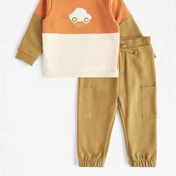 max Boys Colourblocked Round Neck Sweatshirt With Jogger-picture-11