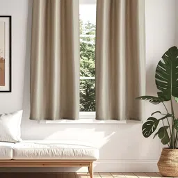 Home Centre Brown 2 Pieces Sierra Window Curtains-image-91