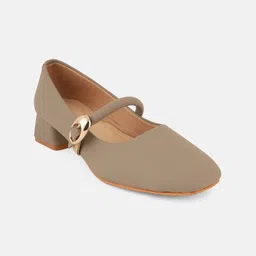 DROP BOLD Women Block Heel Pumps with Buckles-picture-20
