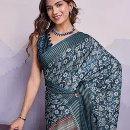 TASRIKA Ethnic Motifs Woven Design Silk BlendBagh Saree-picture-16