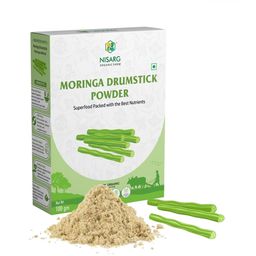 NISARG ORGANIC FARM Moringa Drumstick Powder For Digestion - 100 g-image-94